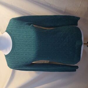 Talbots Tweed Swoop Neck Sweater SZ SM